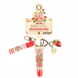 Gloss Balm Duo con llavero Strawberry Shortcake Célavi