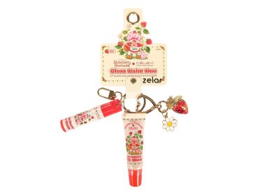 Gloss Balm Duo con llavero Strawberry Shortcake Célavi