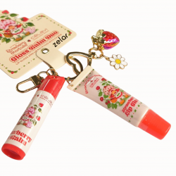 Gloss Balm Duo con llavero Strawberry Shortcake Célavi
