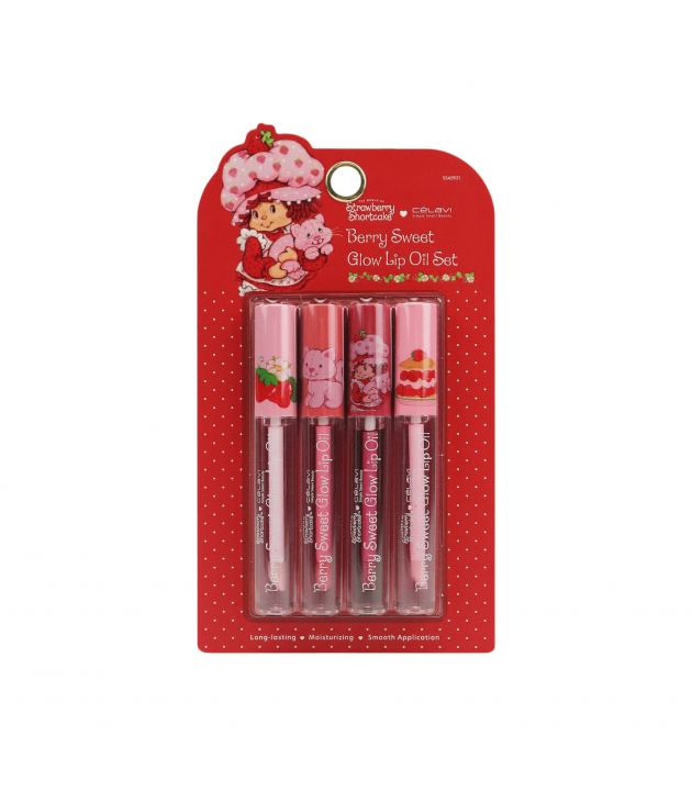 Berry Sweet Glow Lip Oil Set Strawberry Shortcake Célavi