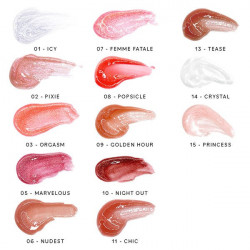 12 Thirsty Pout Hi-Shine Lip Gloss Italia Deluxe