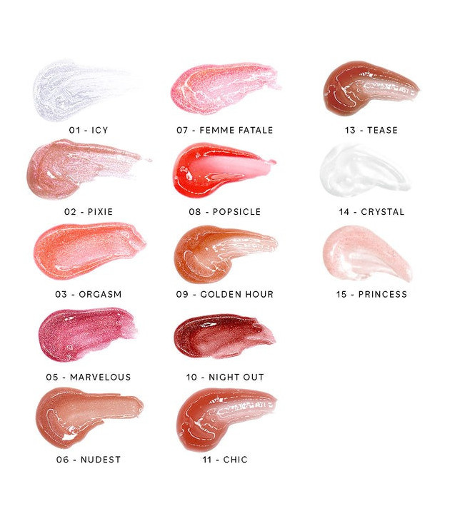 12 Thirsty Pout Hi-Shine Lip Gloss Italia Deluxe